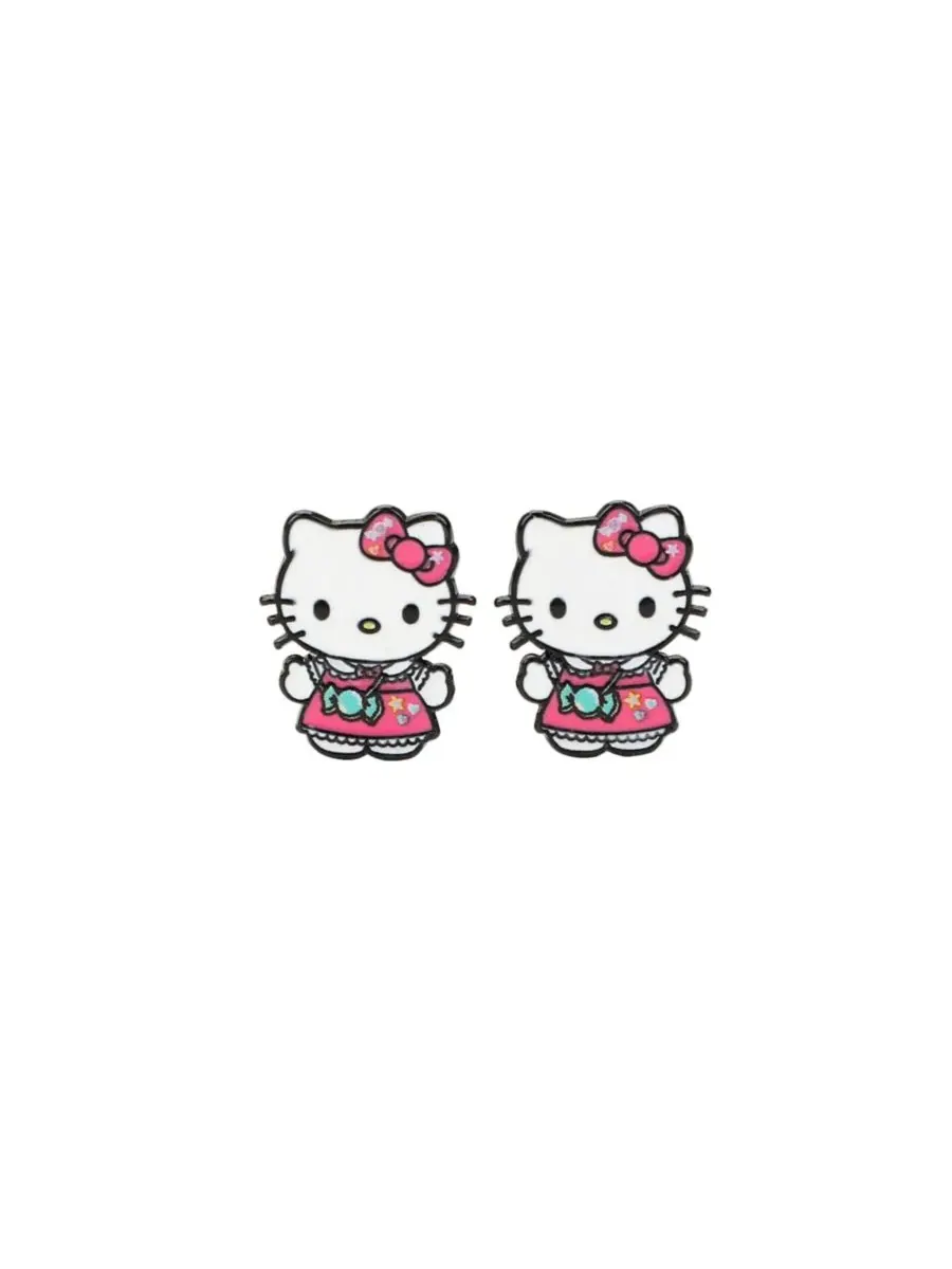 Набор из 8 пар клипсовых сережек Hello Kitty — изображение 7 из 11