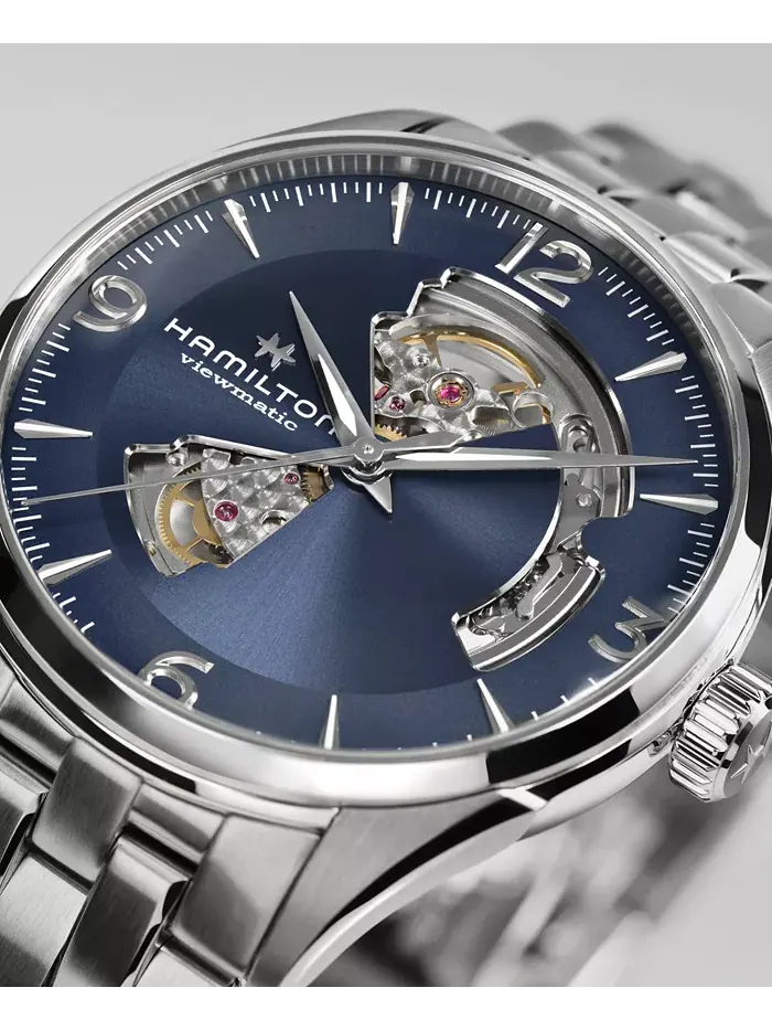 Мужские часы Swiss Jazzmaster со стальным браслетом, 42 мм Hamilton — изображение 4 из 8