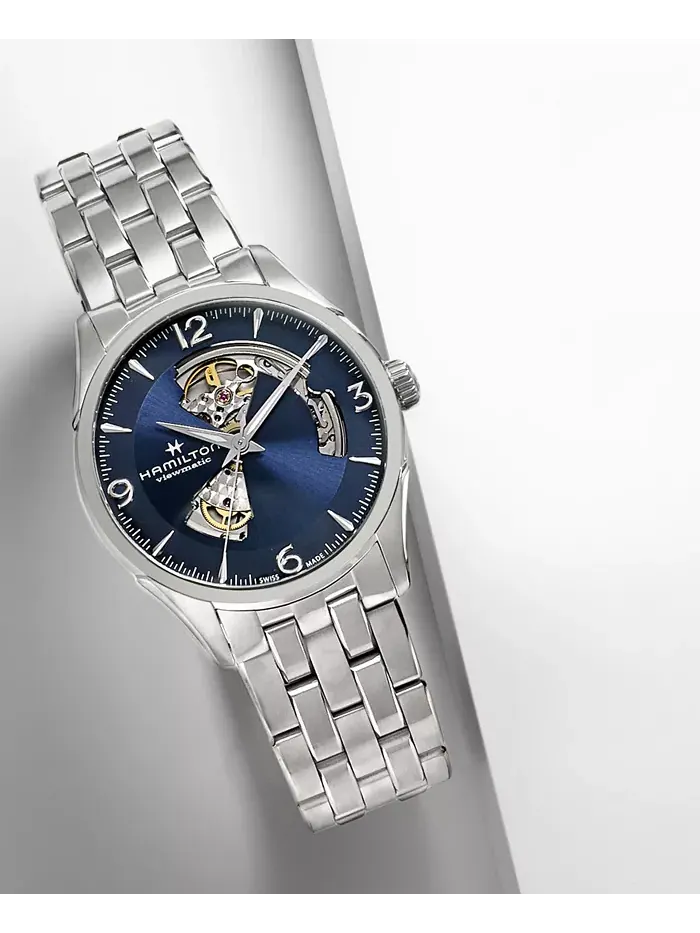 Мужские часы Swiss Jazzmaster со стальным браслетом, 42 мм Hamilton — изображение 5 из 8