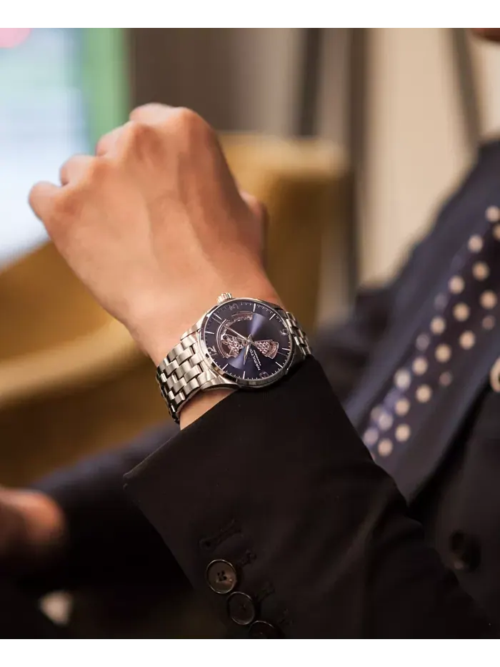 Мужские часы Swiss Jazzmaster со стальным браслетом, 42 мм Hamilton — изображение 7 из 8