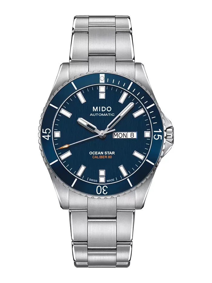 Мужские автоматические часы Swiss Automatic Ocean Star Captain V на стальном браслете, 42.5 мм Mido — изображение 1 из 8