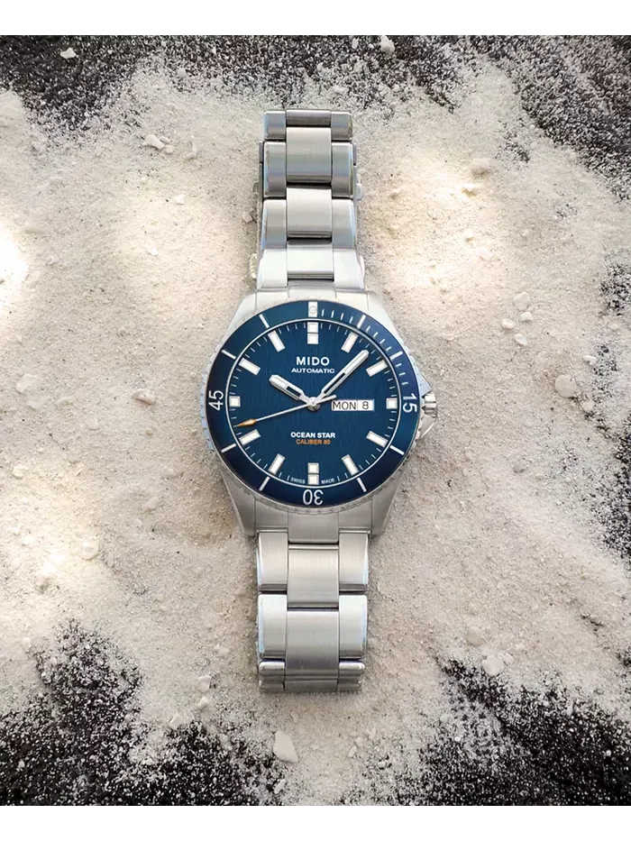 Мужские автоматические часы Swiss Automatic Ocean Star Captain V на стальном браслете, 42.5 мм Mido — изображение 6 из 8