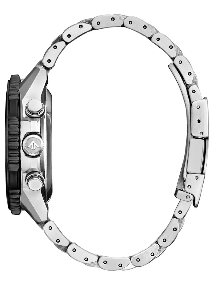 Мужские часы Promaster Eco Navihawk Chronograph на стальном браслете, 40 мм Citizen — изображение 3 из 5