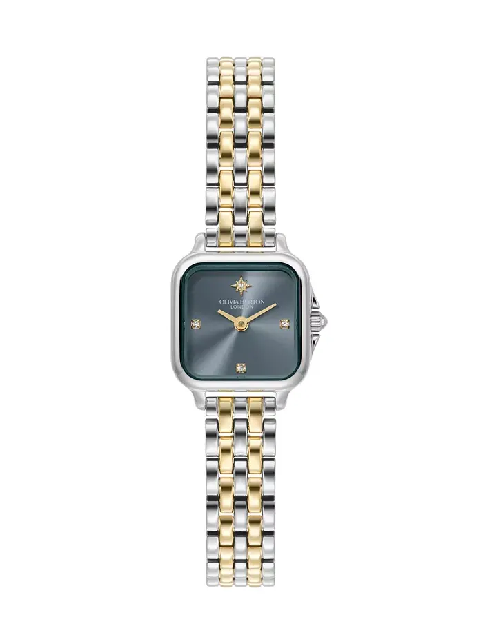 Женские двухцветные мини-часы Grosvenor с браслетом, 20 мм Olivia Burton — изображение 1 из 7