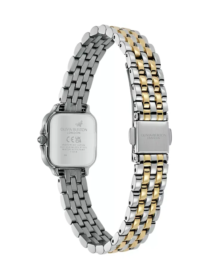 Женские двухцветные мини-часы Grosvenor с браслетом, 20 мм Olivia Burton — изображение 4 из 7