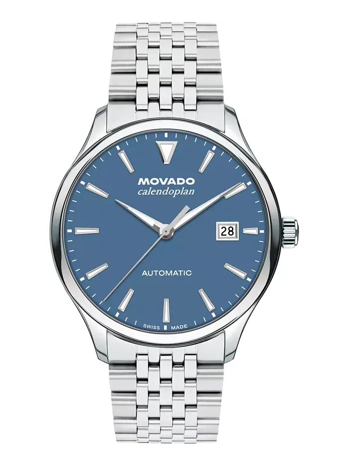 Мужские часы Calendoplan Swiss Automatic в стальном корпусе, 40 мм Movado — изображение 1 из 3