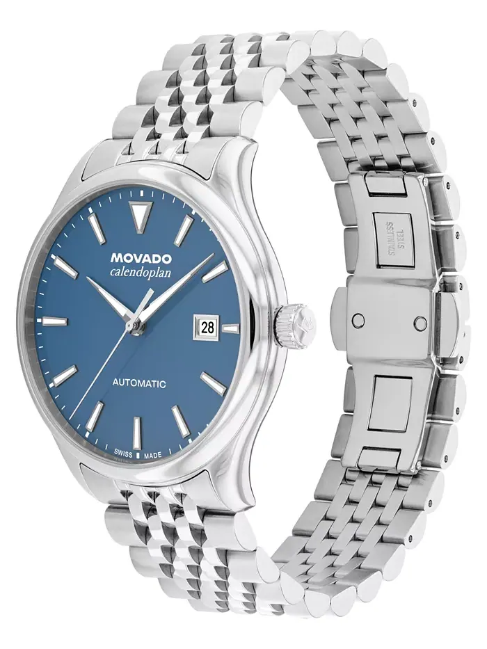 Мужские часы Calendoplan Swiss Automatic в стальном корпусе, 40 мм Movado — изображение 2 из 3