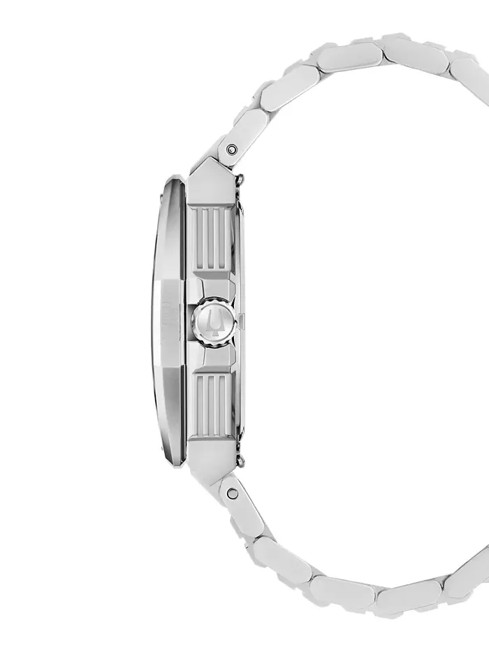 Мужские часы Luxury Series X HPQ Precisionist с серебристым браслетом из нержавеющей стали 42 мм — изображение 2 из 3