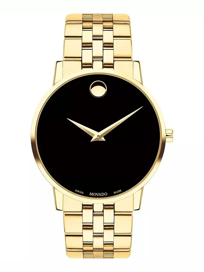 Мужские часы Swiss Museum Classic с золотистым PVD-браслетом из нержавеющей стали, 40 мм Movado — изображение 1 из 5