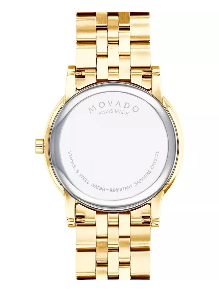 Мужские часы Swiss Museum Classic с золотистым PVD-браслетом из нержавеющей стали, 40 мм Movado — изображение 3 из 5