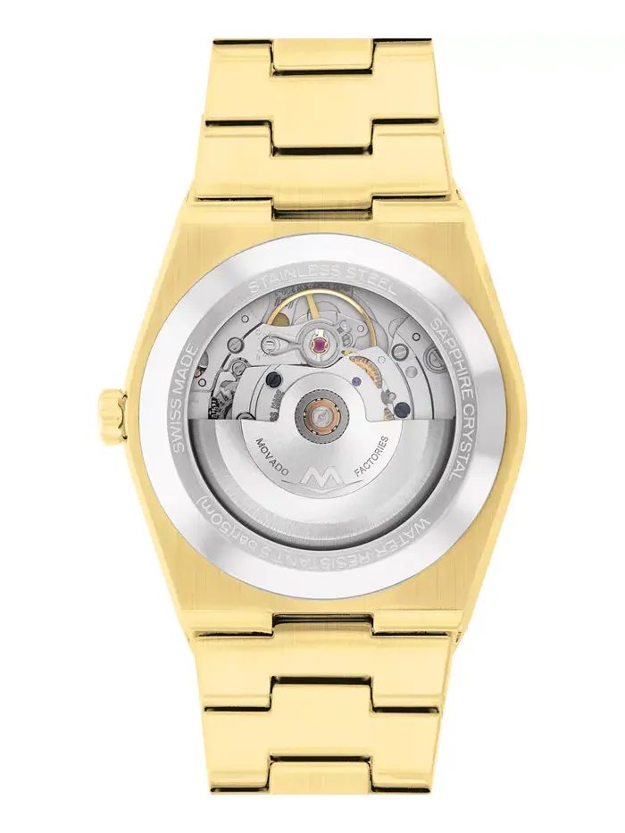 Мужские часы Bold Quest Swiss Automatic с ионным покрытием светло-золотистого цвета, сталь, 39 мм — изображение 3 из 4