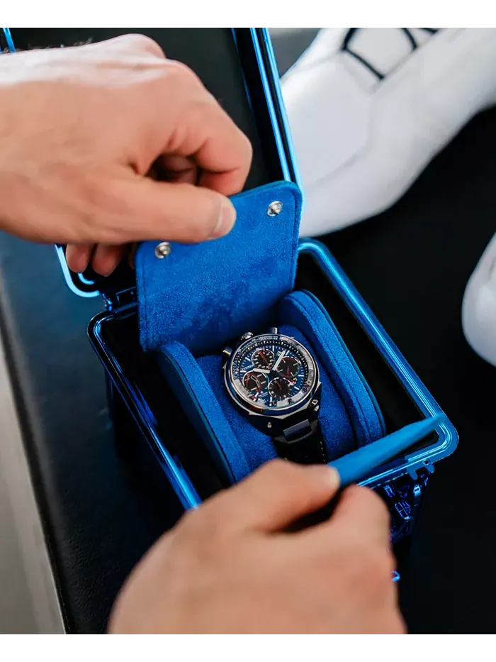 Мужские часы Eco-Drive Chronograph Promaster Limited Edition Tsuno Racer с черным кожаным ремешком — изображение 4 из 6