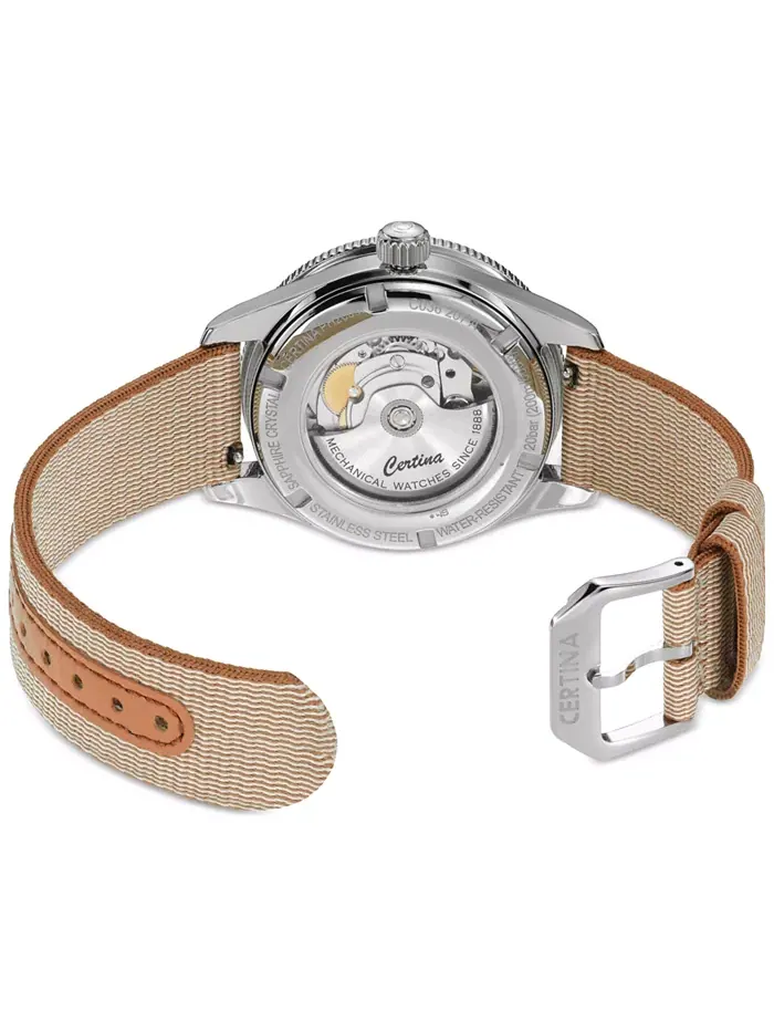 Женские автоматические часы Swiss Automatic DS PH200M Diamond (1/20 ct. t.w.) с бежевым — изображение 4 из 5