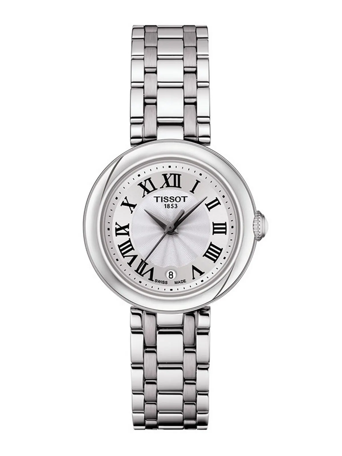 Женские швейцарские часы Bellissima с браслетом из нержавеющей стали, 26 мм Tissot — изображение 1 из 5, оттенок белый