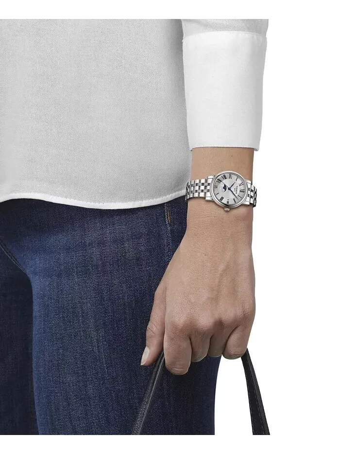 Женские часы Carson Premium Lady Moonphase с браслетом из нержавеющей стали, 32 мм Tissot — изображение 5 из 5