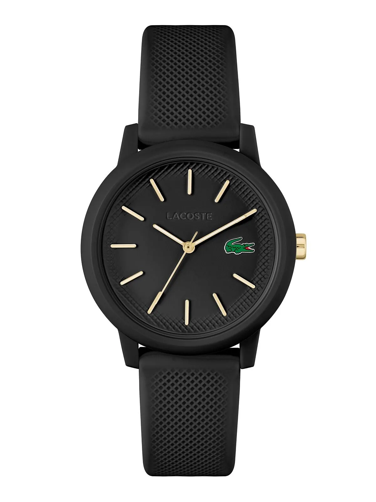 Женские часы L.12.12, черный силиконовый ремешок, 36 мм Lacoste — изображение 1 из 3