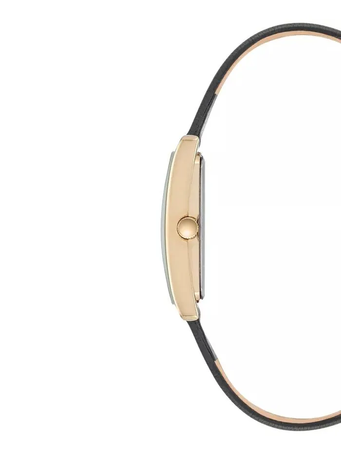 Часы женские черные с кожаным ремешком 28х35мм AK-2706CHBK Anne Klein — изображение 2 из 4