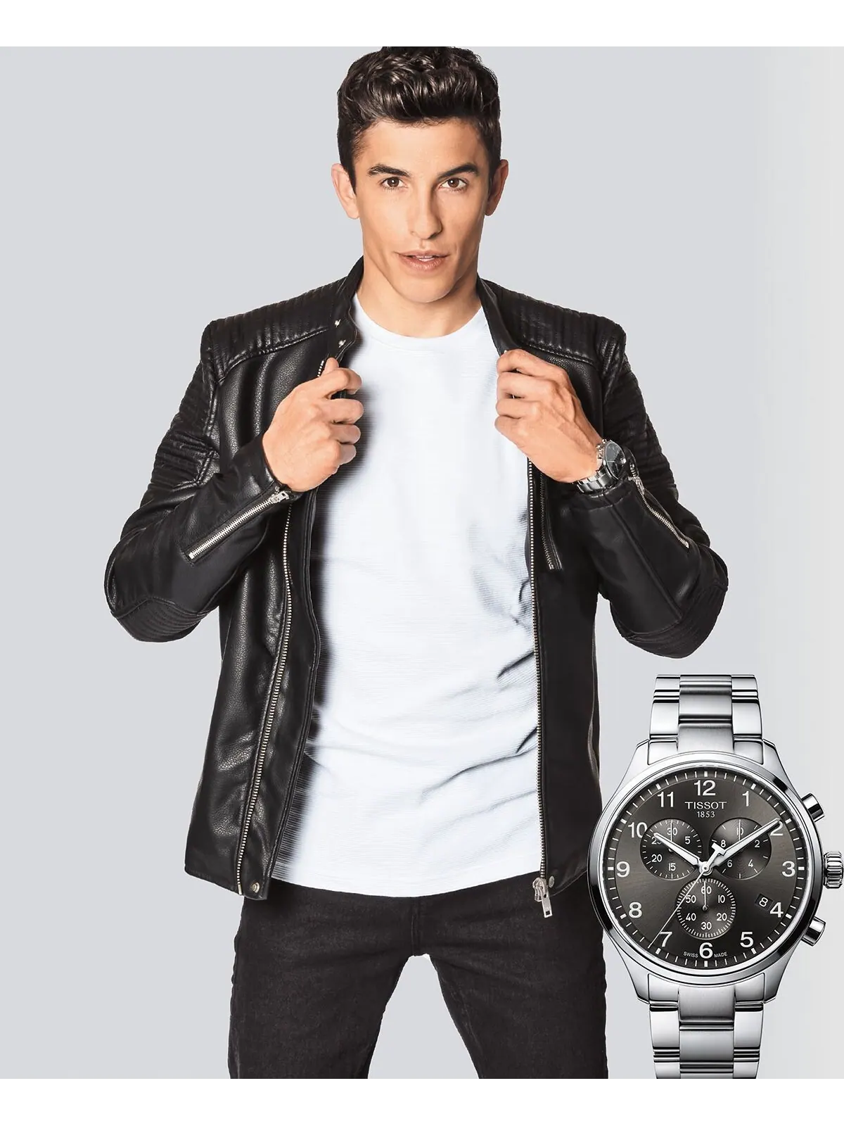 Мужские швейцарские часы с хронографом Chrono XL Classic T-Sport с браслетом из нержавеющей стали — изображение 9 из 11