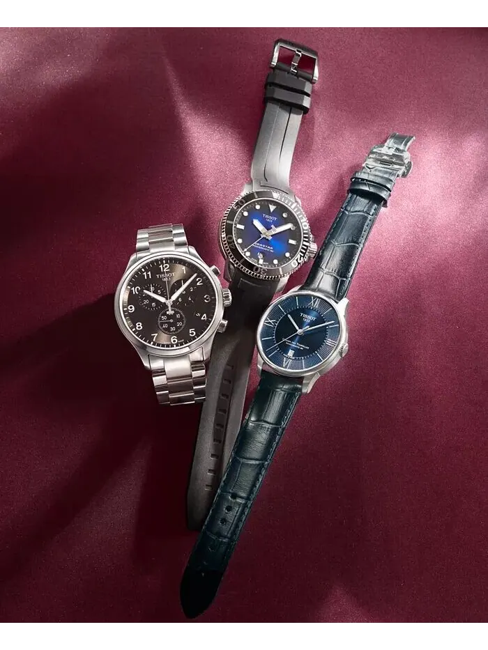 Мужские швейцарские часы с хронографом Chrono XL Classic T-Sport с браслетом из нержавеющей стали — изображение 7 из 11