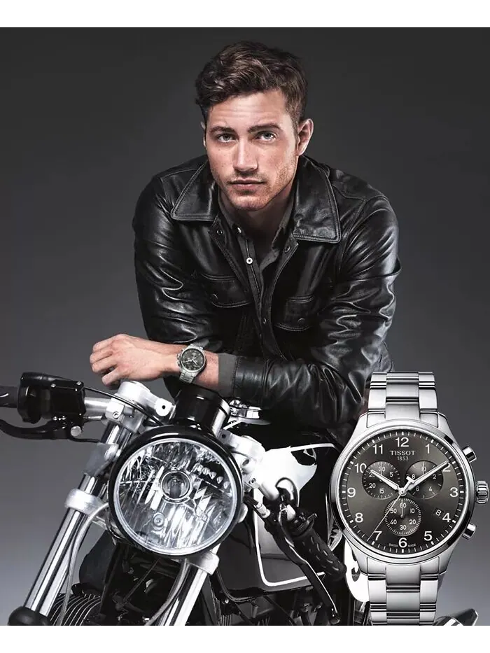 Мужские швейцарские часы с хронографом Chrono XL Classic T-Sport с браслетом из нержавеющей стали — изображение 8 из 11