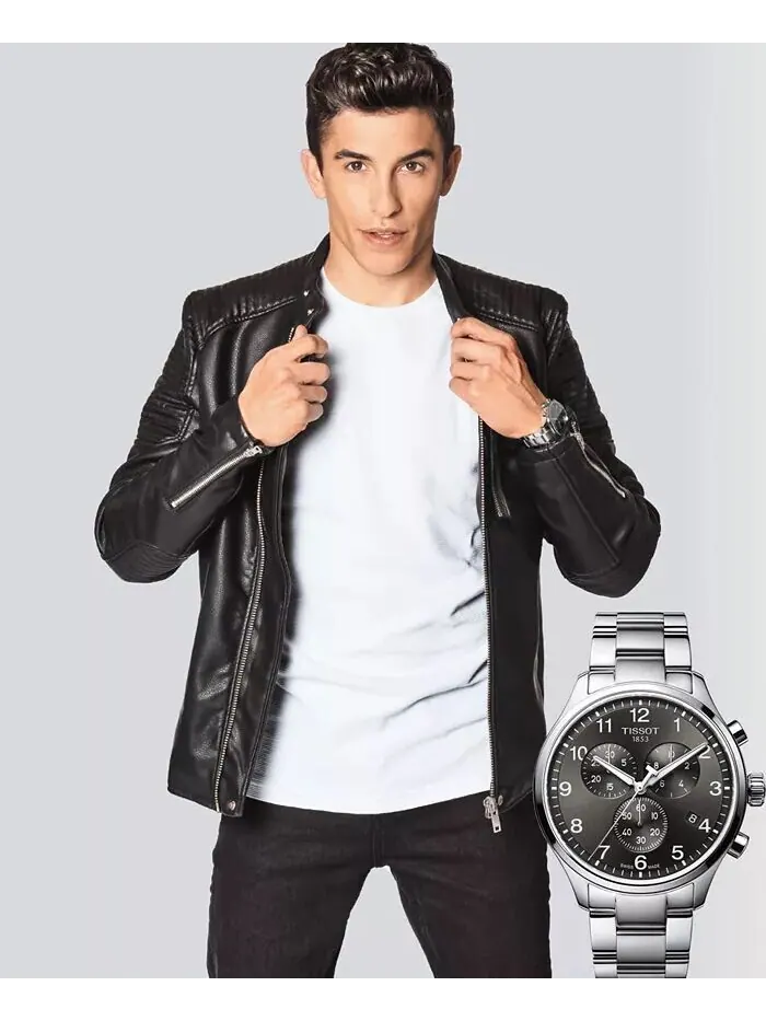 Мужские швейцарские часы с хронографом Chrono XL Classic T-Sport с браслетом из нержавеющей стали — изображение 9 из 11