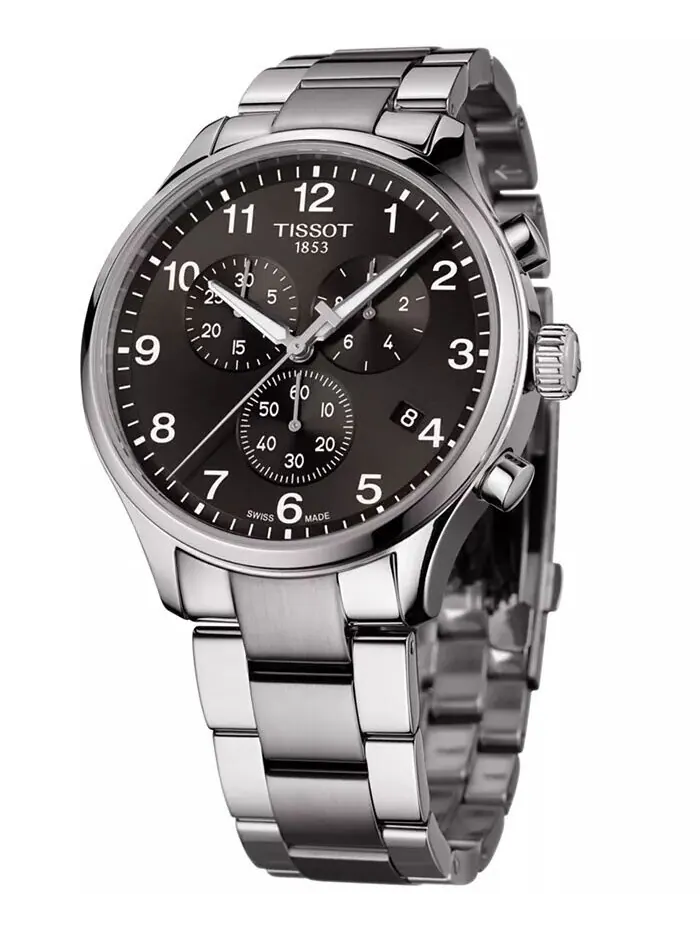 Мужские швейцарские часы с хронографом Chrono XL Classic T-Sport с браслетом из нержавеющей стали — изображение 10 из 11
