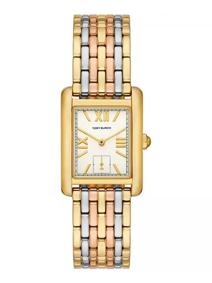 Женские часы The Eleanor Tri-Tone с браслетом из нержавеющей стали, 25 мм Tory Burch