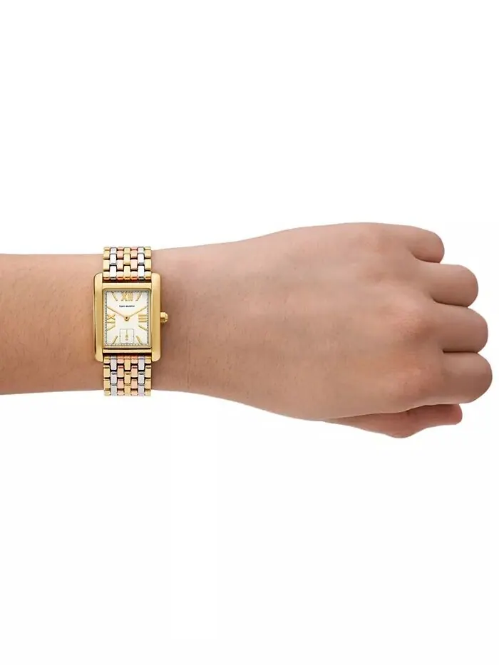 Женские часы The Eleanor Tri-Tone с браслетом из нержавеющей стали, 25 мм Tory Burch — изображение 4 из 4