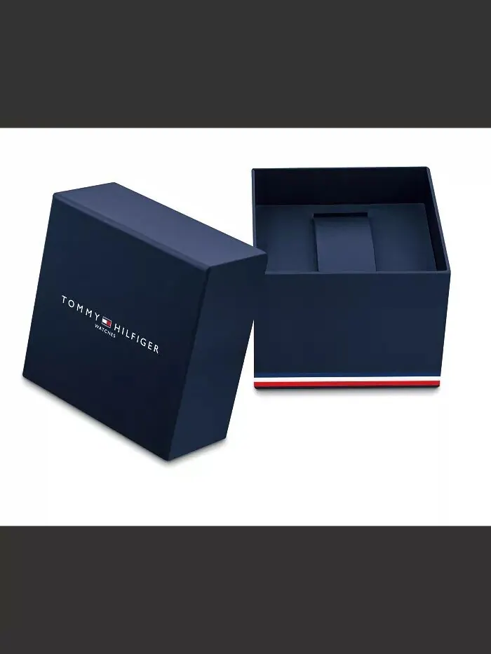 Мужские кварцевые часы Tommy Hilfiger с серебристым браслетом — изображение 7 из 7