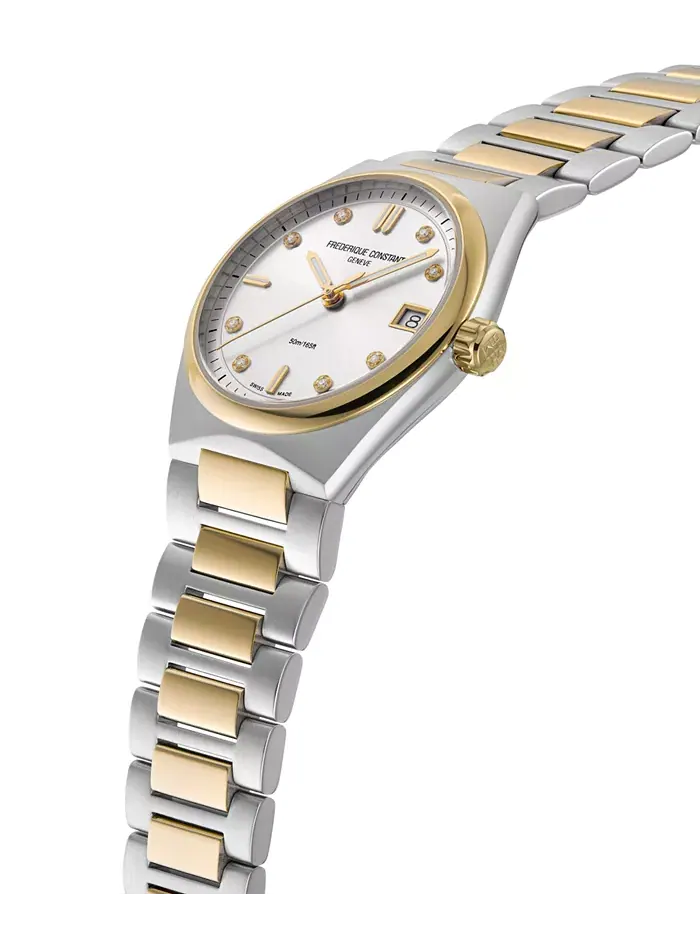 Женские часы Swiss Highlife Diamond (1/20 ct. t.w.) с браслетом из двухцветной нержавеющей стали — изображение 2 из 3