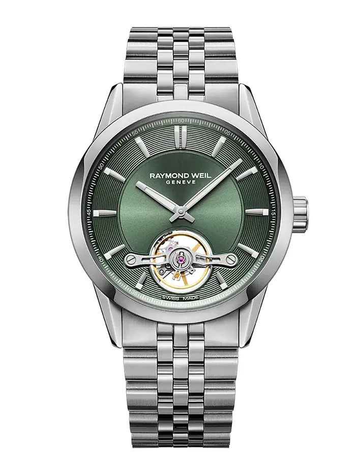 Мужские автоматические часы Swiss Freelancer на стальном браслете, 43 мм Raymond Weil — изображение 1 из 3