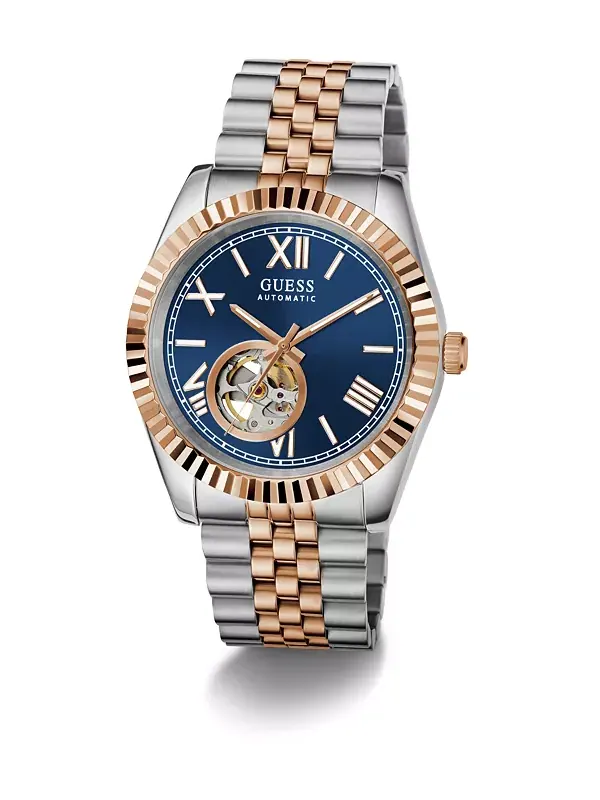 Мужские двухцветные автоматические часы, 42 мм Guess, 2-tone — изображение 3 из 4