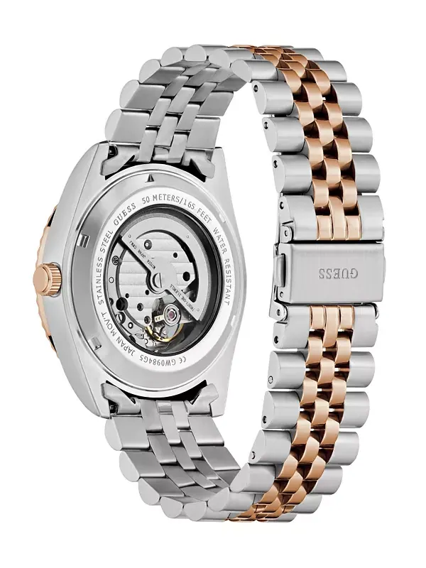 Мужские двухцветные автоматические часы, 42 мм Guess, 2-tone — изображение 4 из 4