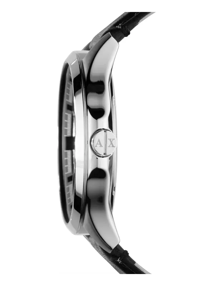 Часы, мужские с черным кожаным ремешком 46mm AX2101 A|X Armani Exchange — изображение 2 из 3
