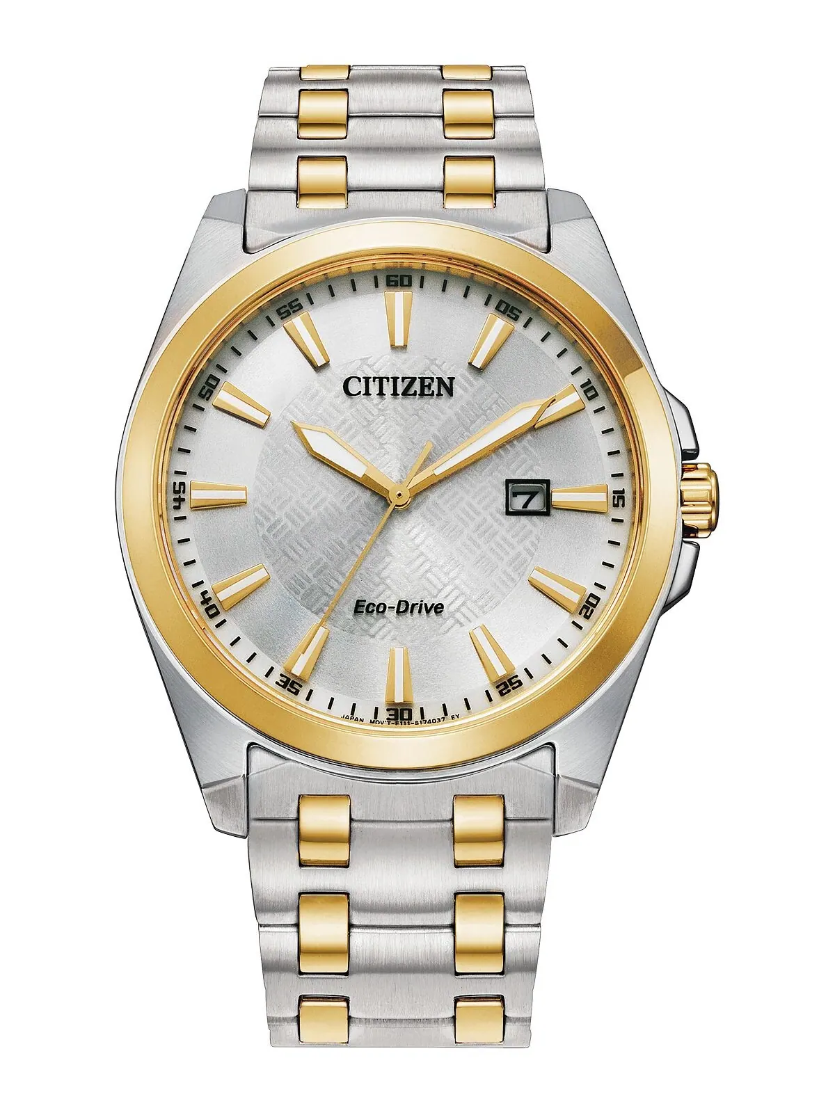 Eco-Drive Мужские двухцветные часы Corso с браслетом из нержавеющей стали, 41 мм Citizen