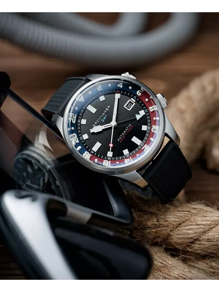 Мужские часы Bradner GMT с автоматическим механизмом, корпус из нержавеющей стали, браслет, 42 мм — изображение 4 из 4