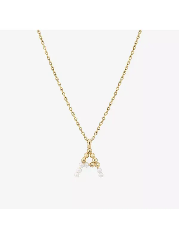 Ожерелье с инициалами из культивированного жемчуга Bearfruit Jewelry, a
