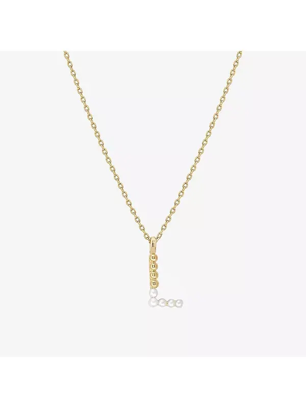 Ожерелье с инициалами из культивированного жемчуга Bearfruit Jewelry, l