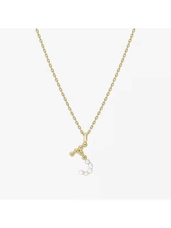 Ожерелье с инициалами из культивированного жемчуга Bearfruit Jewelry, j