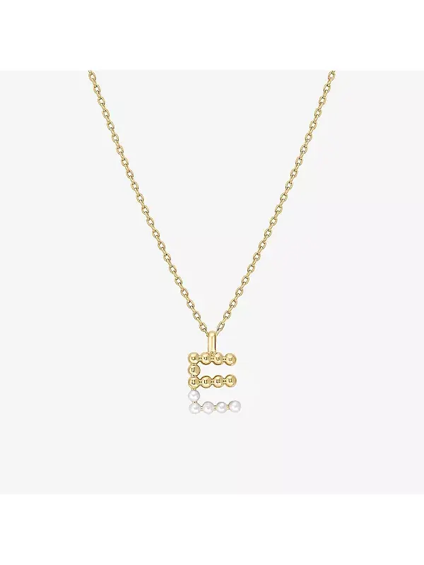 Ожерелье с инициалами из культивированного жемчуга Bearfruit Jewelry, e