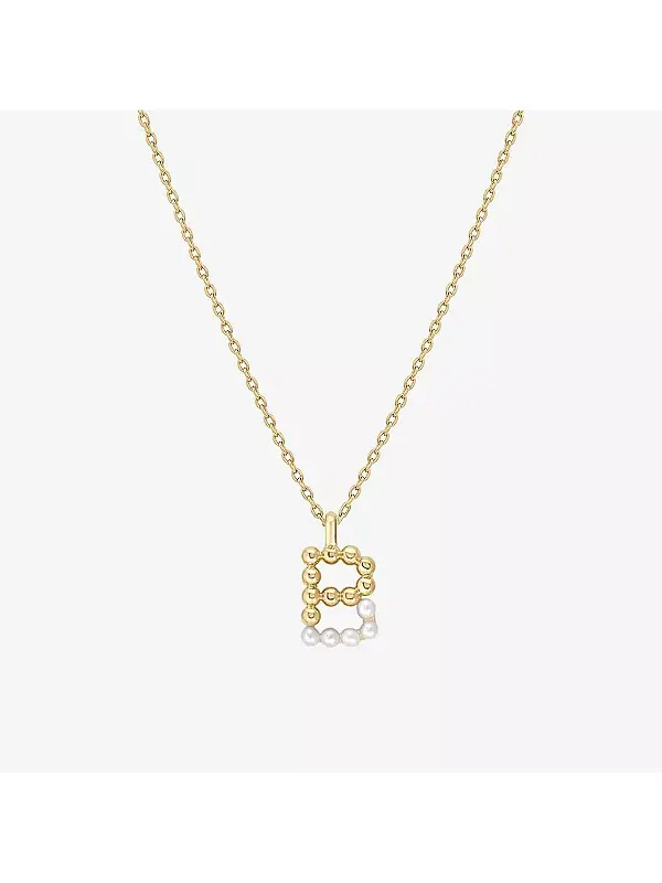 Ожерелье с инициалами из культивированного жемчуга Bearfruit Jewelry, b