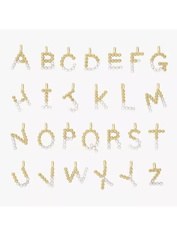Ожерелье с инициалами из культивированного жемчуга Bearfruit Jewelry, k — изображение 2 из 3