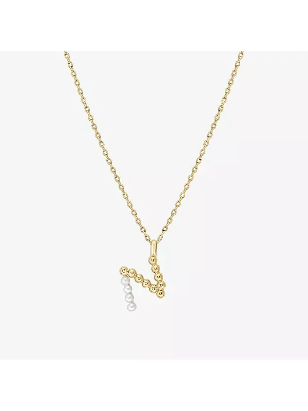 Ожерелье с инициалами из культивированного жемчуга Bearfruit Jewelry, n
