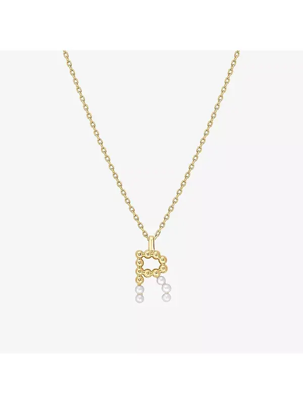 Ожерелье с инициалами из культивированного жемчуга Bearfruit Jewelry, r