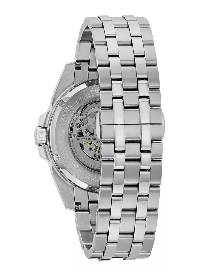 Мужские автоматические часы-браслет из нержавеющей стали 43 мм 96A187 Bulova — изображение 3 из 5
