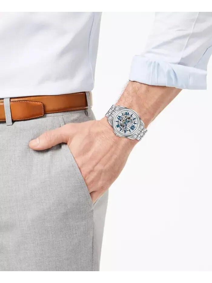 Мужские автоматические часы-браслет из нержавеющей стали 43 мм 96A187 Bulova — изображение 4 из 5