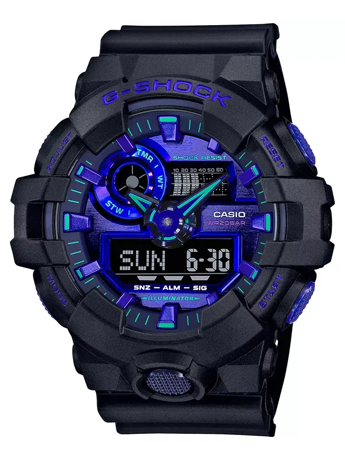 Мужские черные часы с ремешком из смолы, 53.4 мм G-Shock