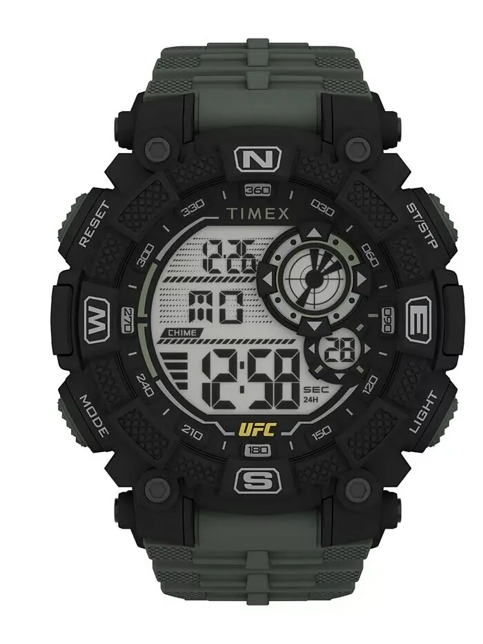Мужские часы UFC Quartz Redemption со смолой, зеленые, 50 мм Timex — изображение 1 из 4