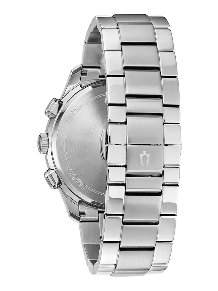 Мужские хронографические часы Wilton на стальном браслете 46.5 мм Bulova — изображение 3 из 5