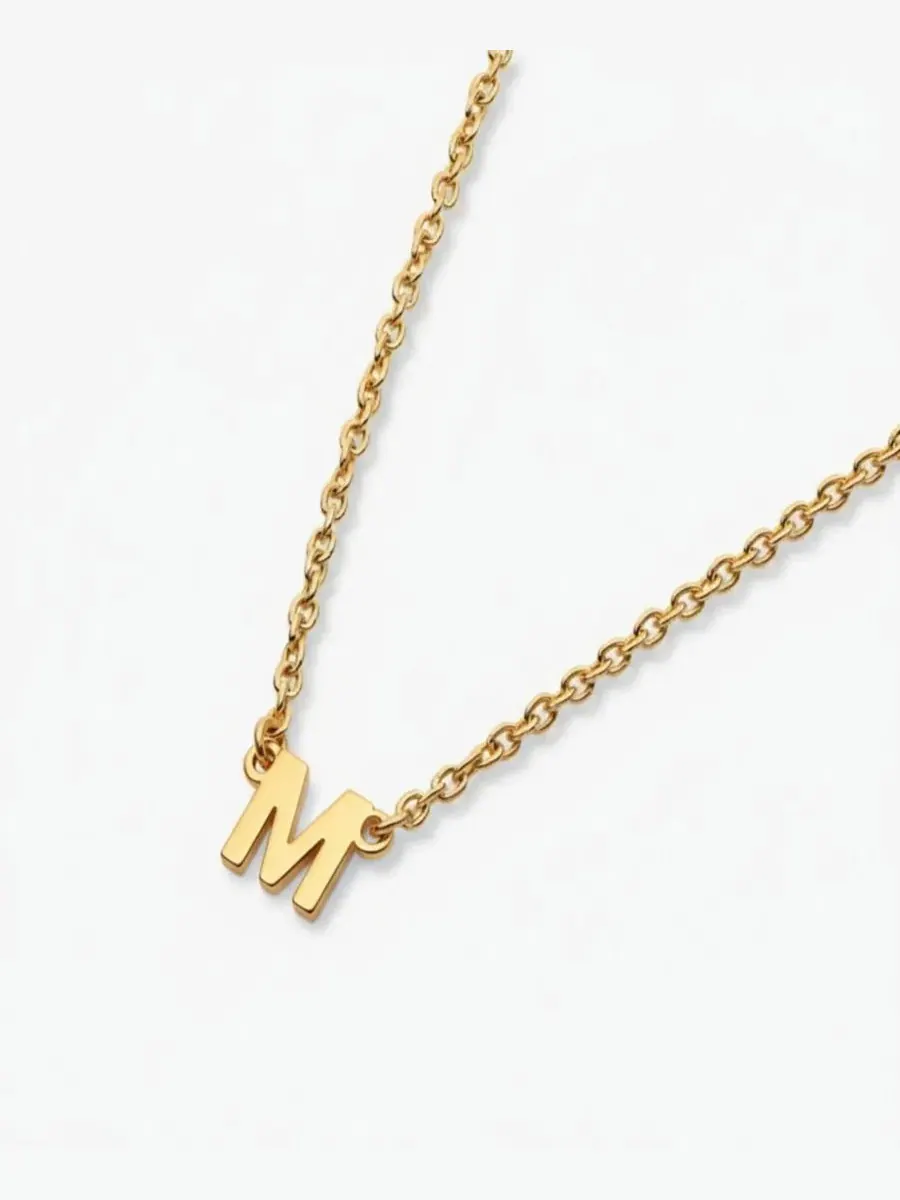 Кулон с инициалом Inez Initial Necklace Oak & Luna, Letter M